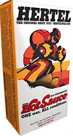 Super Hotsauce RUB on All Temperature ski/snowboard wax. 340.194g, 12 + oz Amazing amount of Con ...