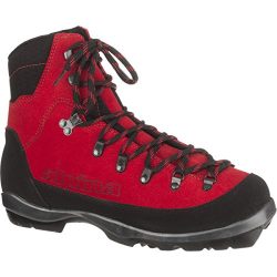 Alpina Sports Wyoming Leather Backcountry Cross Country Nordic Ski Boots, Red/Black, Euro 41