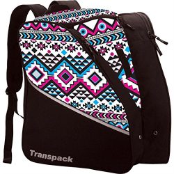 Transpack Edge Junior Ski Boot Bag (White Aztec)