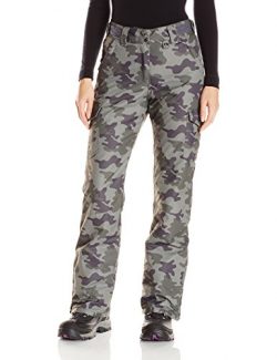 Arctix Women’s Snowsport Cargo Pants, Small, Green Camo