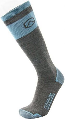 CloudLine Merino Wool Ski & Snowboard Socks – Ultra Light Weight – X-Large Backc ...