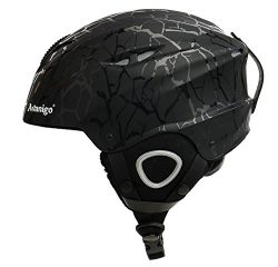 Ski Helmet with Velvet Earmuff and Lining, Avanigo ABS & EPS Helmet for Skiing, Skating, Ska ...