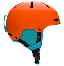 Traverse Sports Youth Ski/Snowboard & Snowmobile Helmet, Matte Tangerine, Small (52-55cm)