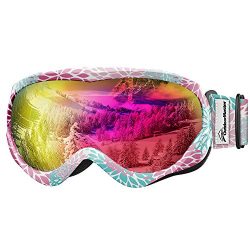 OutdoorMaster Kids Ski Goggles – Helmet Compatible Snow Goggles for Boys & Girls with  ...