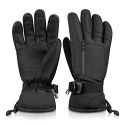 INTEY Winter Gloves Windproof Waterproof Thinsulate Warm for Man & Women, Outdoors, Ski, Bik ...