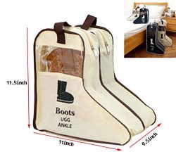 Orient Home High-Grade Unique DesignNon-Woven Fabric Dust Cap boot Storage Bag(Short-White)