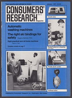 CONSUMERS’ RESEARCH Cassette decks; Ski bindings; Washing machines ++ 1 1977