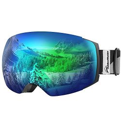 OutdoorMaster Ski Goggles PRO – Frameless, Interchangeable Lens 100% UV400 Protection Snow ...