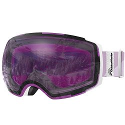 OutdoorMaster Ski Goggles PRO – Frameless, Interchangeable Lens 100% UV400 Protection Snow ...