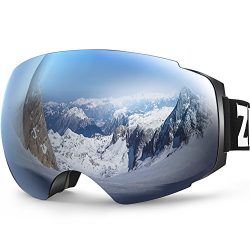 ZIONOR X4 Ski Snowboard Snow Goggles Magnet Dual Layers Lens Spherical Design Anti-fog UV Protec ...