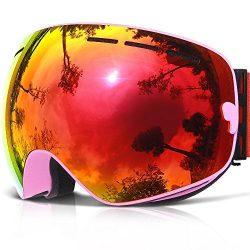 Ski Goggles,COPOZZ G1 Mens Womens Ski Snowboard Snowboarding Goggles – Over Glasses Double ...