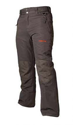 Arctix Youth Snow Pants with Reinforced Knees and Seat, Charcoal, Small