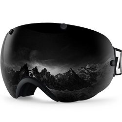 ZIONOR XA Ski Snowboard Snow Goggles for Men Women Anti-fog UV Protection Spherical Dual Lens Design