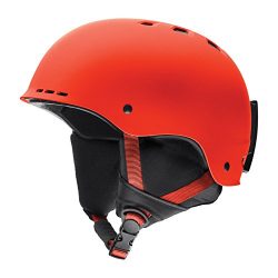 Smith Optics Holt Adult Ski Snowmobile Helmet – Matte Sriracha / Large