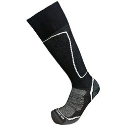 Ultimate Socks Mens Midweight Merino Wool Ski Snowboard Warm Socks Black XL 12-14.5