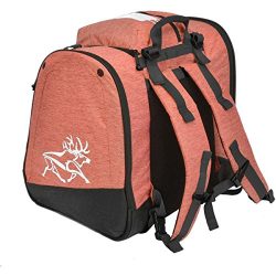 Kulkea Powder Trekker 52L Ski Boot Bag – Coral/White/Natural