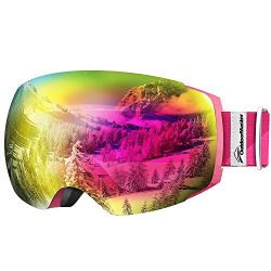 OutdoorMaster Ski Goggles PRO – Frameless, Interchangeable Lens 100% UV400 Protection Snow ...