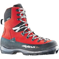 Alpina Sports Alaska Leather Backcountry Cross Country Nordic Ski Boots, Euro 39, Red