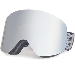 Snowledge Ski Goggles – Frameless, Exchangeable Double Cylindrical Lens with Anti Scratch  ...
