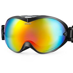 Gonex Professional Ski Goggles OTG Anti-fog Windproof UV Protection with Double Lens For Skiing  ...