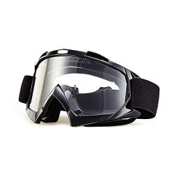 Motorcycle Goggles,Ski Snowboard with UV Protection Anti-fog Dual-lens Helmet Compatible for Tac ...