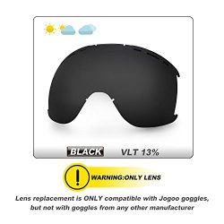 Jogoo Ski Goggles For Snowboard and Snowmobile,Interchangeable Lens and Magnetic Detachable Foam ...