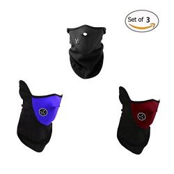 Cotton Fleece Face Mask, Neck and Ear Warmer,Neck Warmer Face Mask Cycling Motorcycle Bike Ski H ...