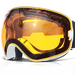 Ski Goggles,COPOZZ G1 Mens Womens Ski Snowboard Snowboarding Goggles – Over Glasses Double ...