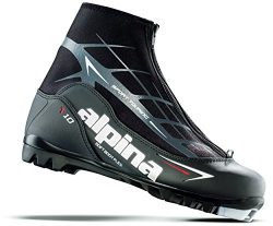 Alpina Sports T10 Touring Cross Country Nordic Ski Boots, Euro 39, Black/White/Red