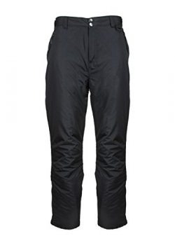 Arctic Quest Mens Water Resistant Ski Snow Pant Black XL