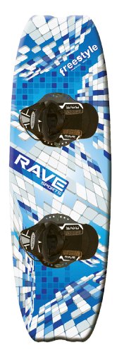 Rave Freestyle Wakeboard with Camo Boots (Blue/Black)