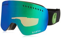 Dragon Alliance NFXS Ski Goggles, Jet/Green Ion + Yellow Blue Ion