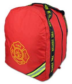 Lightning X Deluxe Fireman Firefighter Boot-Style Turnout Step In Bunker Gear Bag – RED