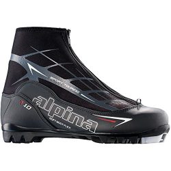 Alpina Sports T10 Touring Cross Country Nordic Ski Boots, Euro 47, Black/White/Red