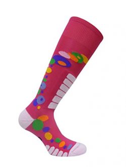 Eurosocks Women’s Free Style Silver Socks, Fuchsia, Medium