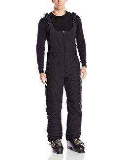 White Sierra Men’s Toboggan Insulated Bib, Black, Small