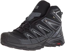 Salomon Men’s X Ultra 3 Mid GTX Trail Running Shoe, Black, 10 M US