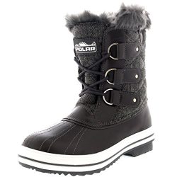 Womens Snow Boot Quilted Short Winter Snow Rain Warm Waterproof Boots – 9 – GRT40 YC0036