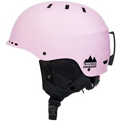 Traverse Sports 2-in-1 Convertible Ski & Snowboard/Bike & Skate Helmet, Matte Barely Pin ...