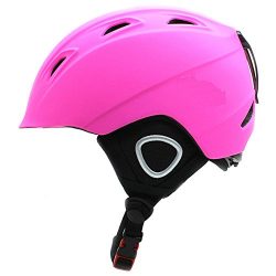 BeBeFun Toddler Kids Ski Snowbroad Skate Sports Helmet for Boys and Girls with Mini Visor-Pink