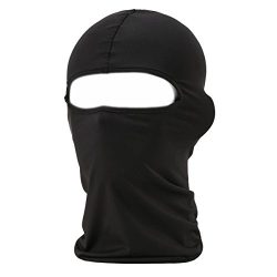Xiabing Classic Lightweight Lycra Ski Face Mask Bicycle Sports Balaclava Helmet (Black)