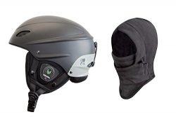 Demon Phantom Helmet with Brainteaser Audio and Free Balaclava (Black, Medium)