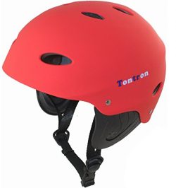 Tontron watersport helmet Molding Eva Liner and Ear Protectors Matte Canoeing Helmet with Waterp ...