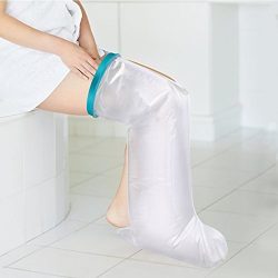 Waterproof Adult Leg Cast Cover for Shower Bath, Cast Protector Keep Cast Bandage Dry, Watertigh ...