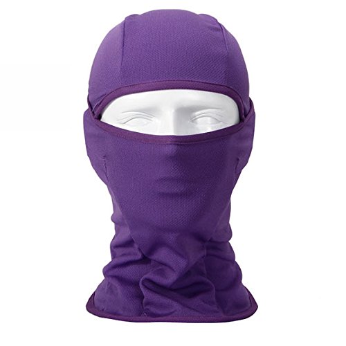 Walking Man Windproof 7in1 Balaclava Ski Face Mask - Purple - SkiingMe ...