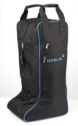 Dublin Imperial Tall Boot Bag, Black/Blue
