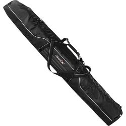 Swix Kilt Travel Line Single Ski Bag Solid (Pair), Expands 170cm-190cm, Black