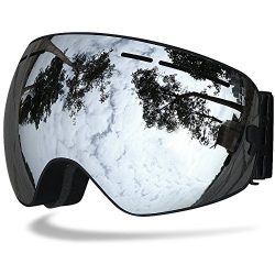 Samdo Snow Skate Ski Goggles Ski Eyewear with Mirror Coating Anti-Fog and UV 400 Protection Lens ...