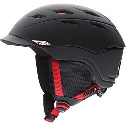 Smith Optics Variance Adult Ski Snowmobile Helmet , Matte Black/Fire , Small