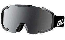 GLX Ski Snowboad Skate Goggles with Detachable Lens Wind Dust Scratch Resistant Anti-fog Safety  ...